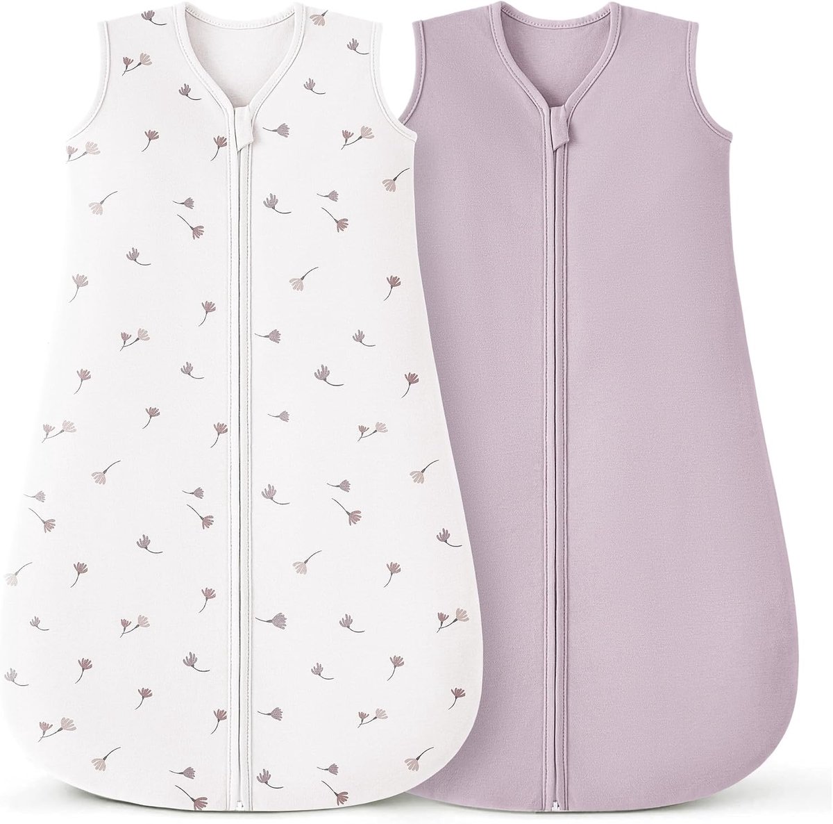 Babyslaapzak set van 2 - 0,5 TOG - 100% katoen - voor zomerse nachten - ShopVlot