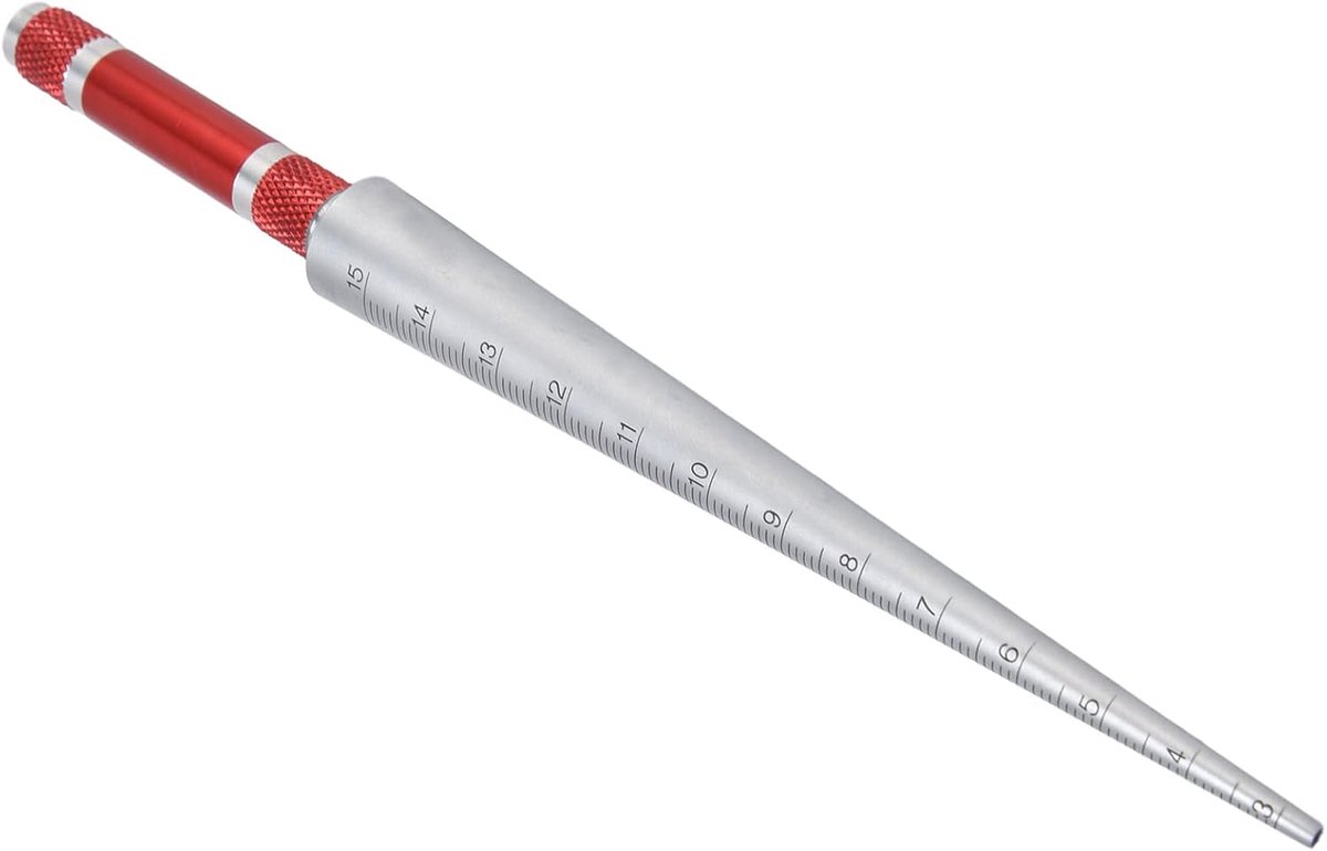 Diaphragm Gauge Hole Tapered Ruler Stainless Steel Conical Inner Diameter Inspection Measuring Instrument 3-15 mm - ShopVlot