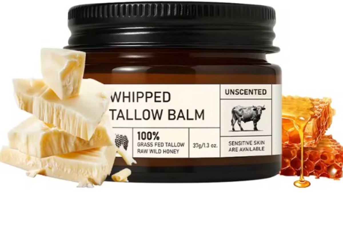 Allecto - - Beef Tallow Skincare - Natuurlijke Tallow Crème - Intensieve Hydratatie - Vochtinbrengende Crème - Huidverzorging - Voor Zachte Huid - Vo.