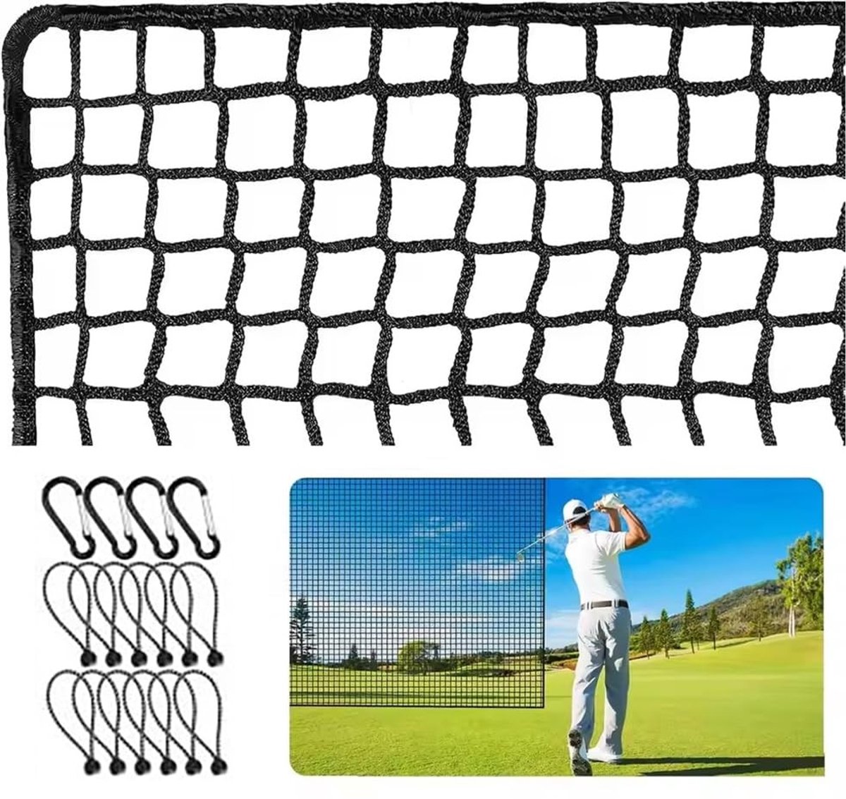 Solidchoice - Verstelbaar Golfnet voor Bescherming en Training in de Tuin