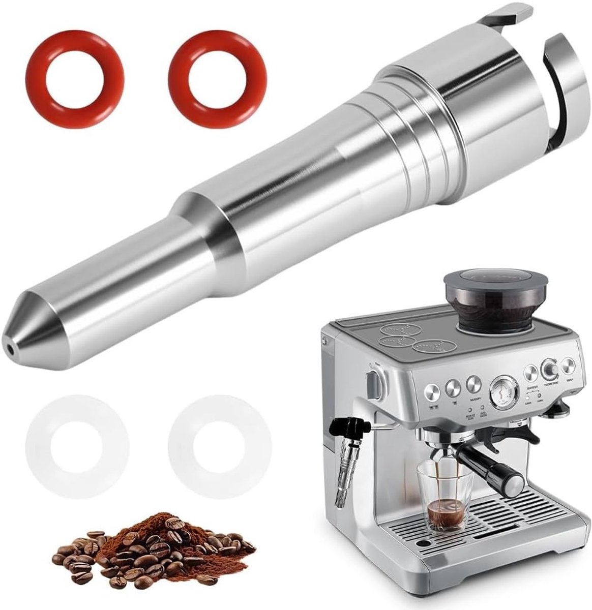 Stoomdouche voor Koffiemachines, RVS Melkschuimer voor Perfecte Koffie, Geschikt voor Diverse Modellen zoals ECP3420, EC680 en ECAM22.110