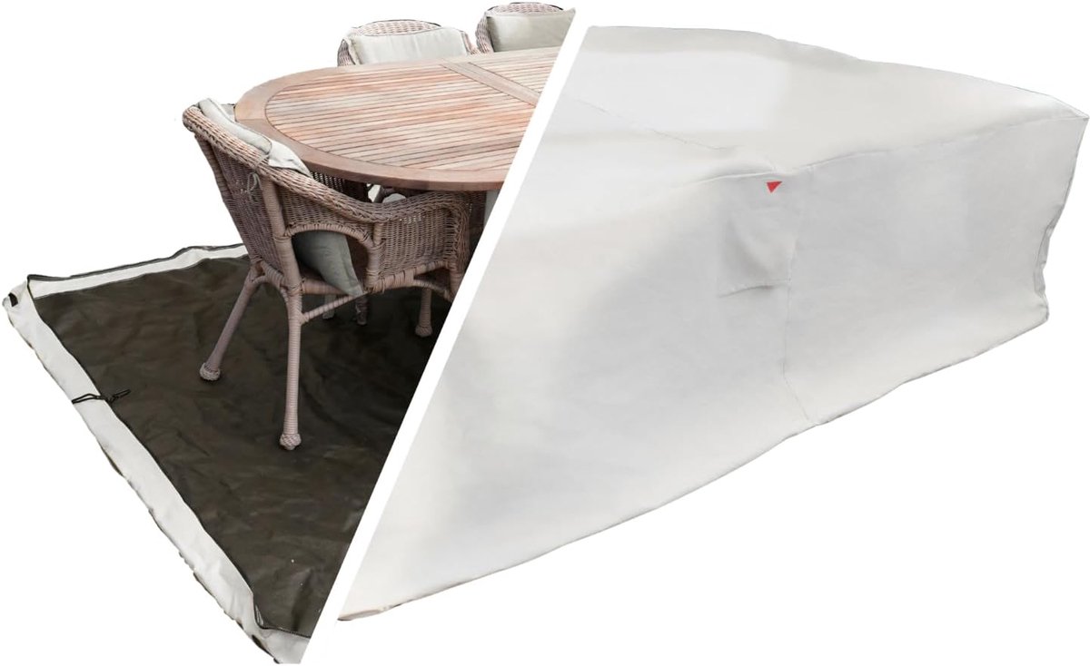 Tuinmeubelhoes 235×180×95 cm - 600D Oxford PVC-gecoat - waterdicht - duurzame bescherming voor je meubels - ShopVlot