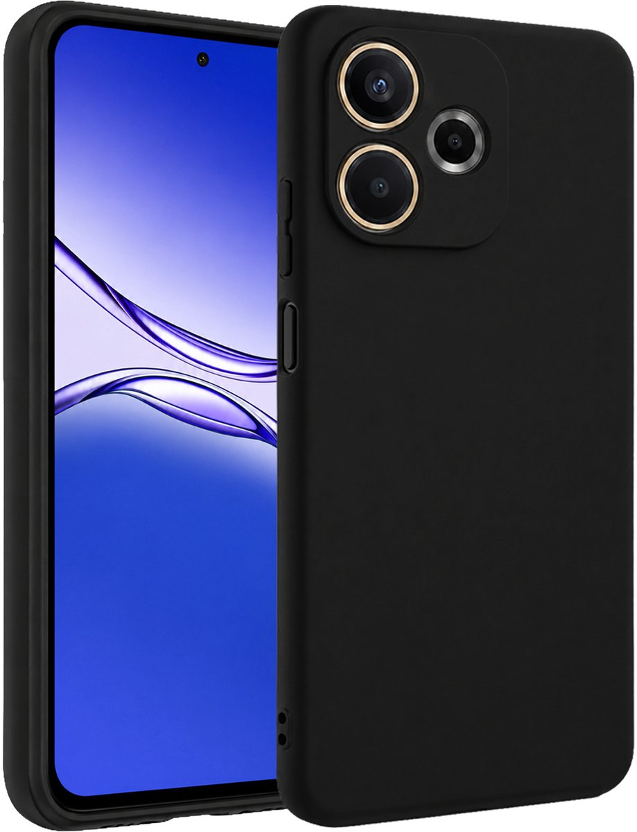 Hoesje - Geschikt voor OPPO A5 Pro - Sterk & Shockproof - Siliconen Case - Hoes Cover - Telefoonhoes - Zwart