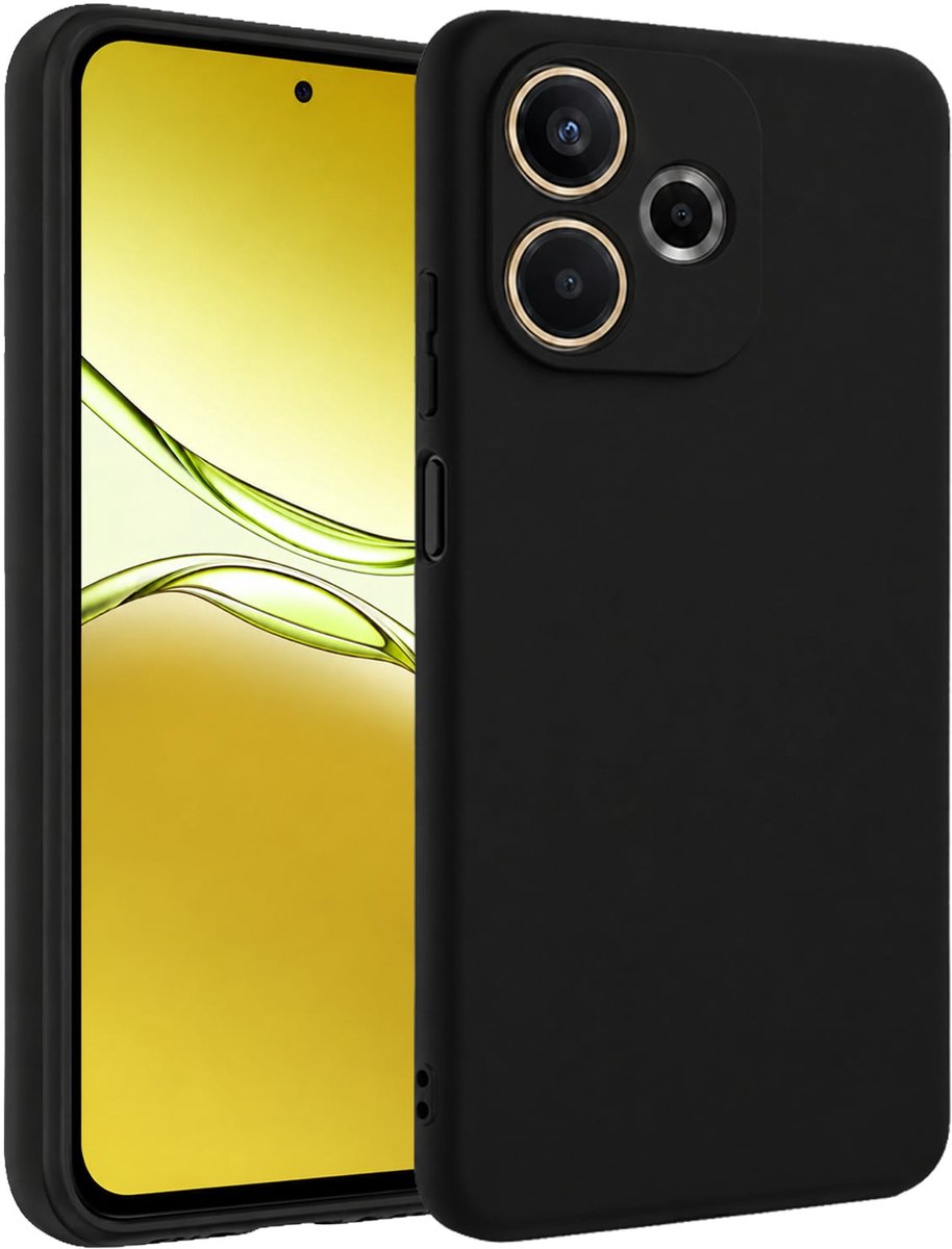 Hoesje - Geschikt voor OPPO A5 Pro - Sterk & Shockproof - Hoes Cover - Siliconen Case - Telefoonhoesjes - Zwart