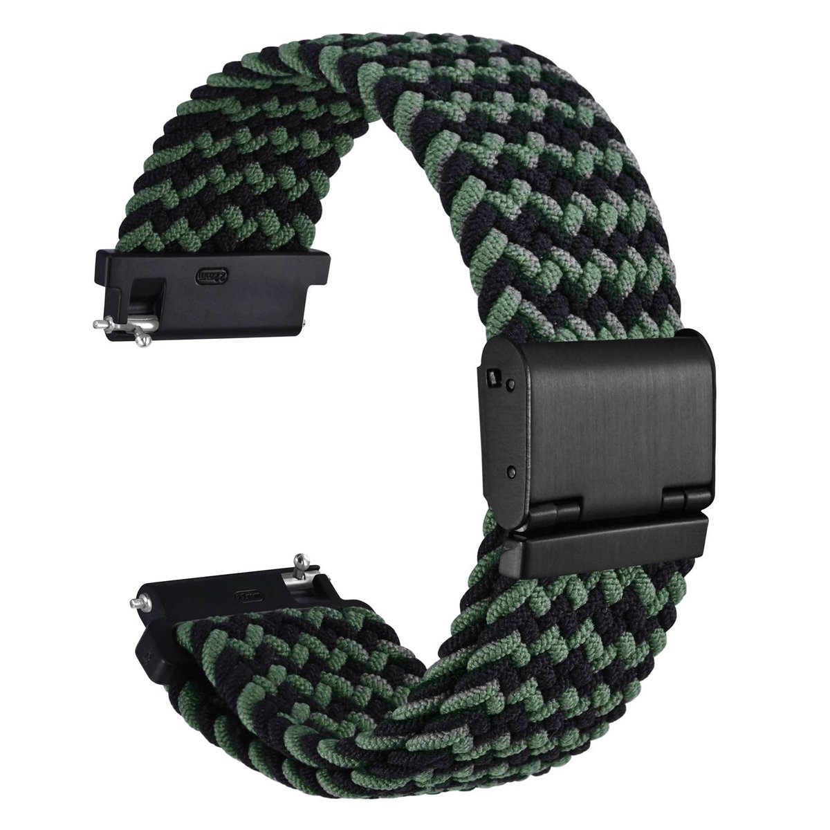 Geweven nylon horlogeband 18-22 mm - verstelbare gesp - sportief design - geschikt voor elke gelegenheid - ShopVlot