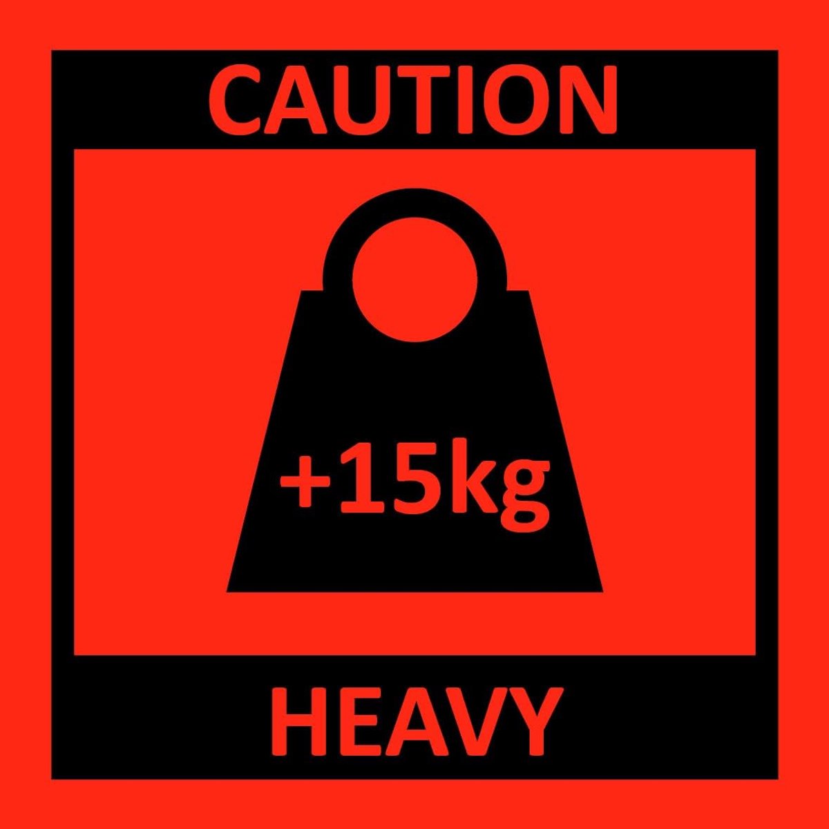 Shipping Labels, Warning Labels + 15 kg Gently Heavy Stickers, Pack of 500, 10 x 10 cm - ShopVlot