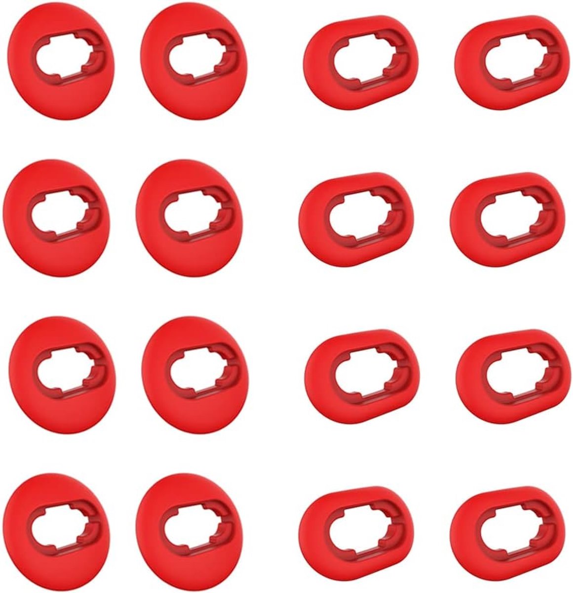 Siliconen oordopjes adapter vleugeltips compatibel met Samsung Galaxy Buds Live, rood (8 paar) - ShopVlot