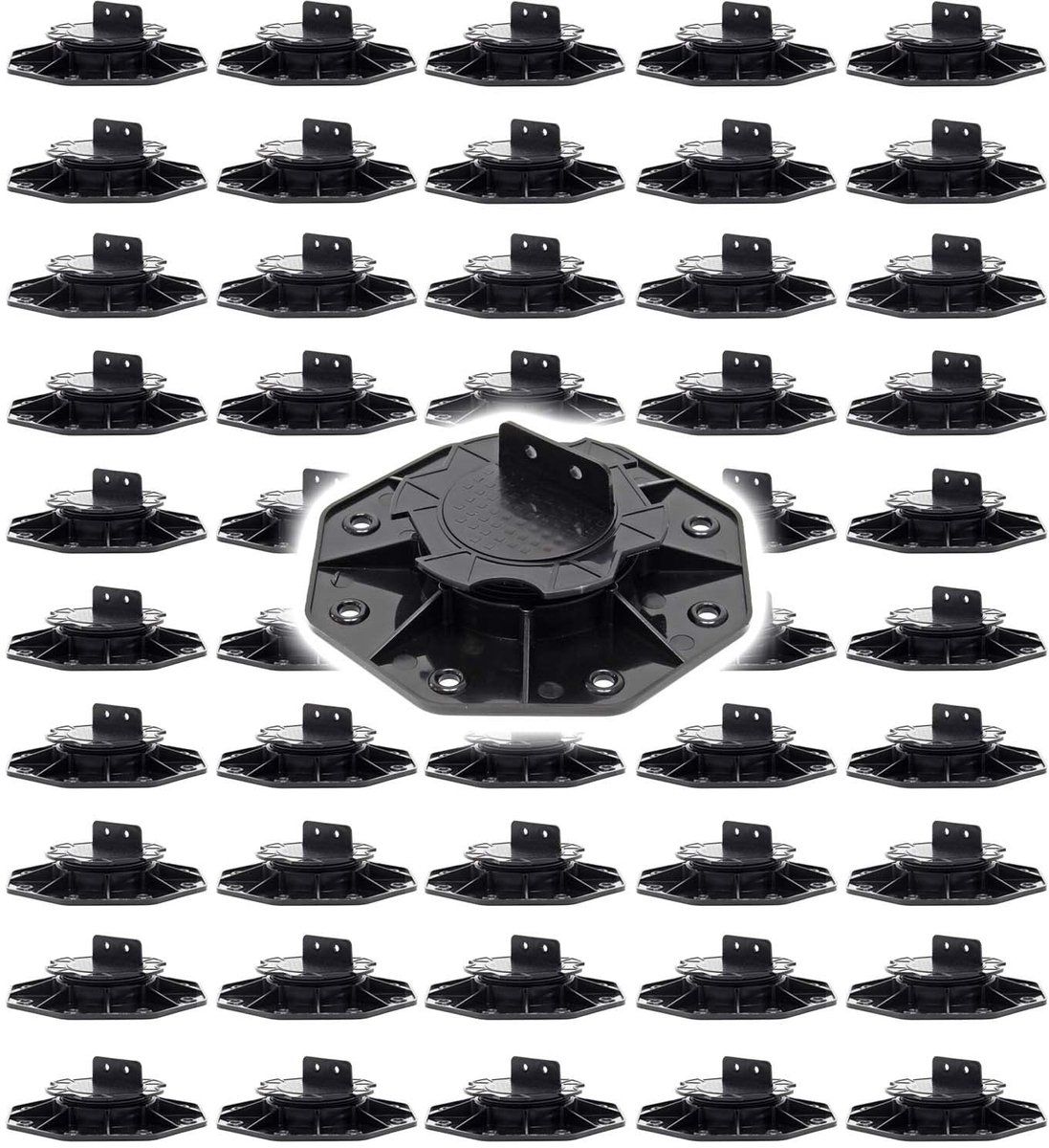 Solidchoice - 50-delige Set Terrasdragers voor Onderconstructie tot 2700 kg