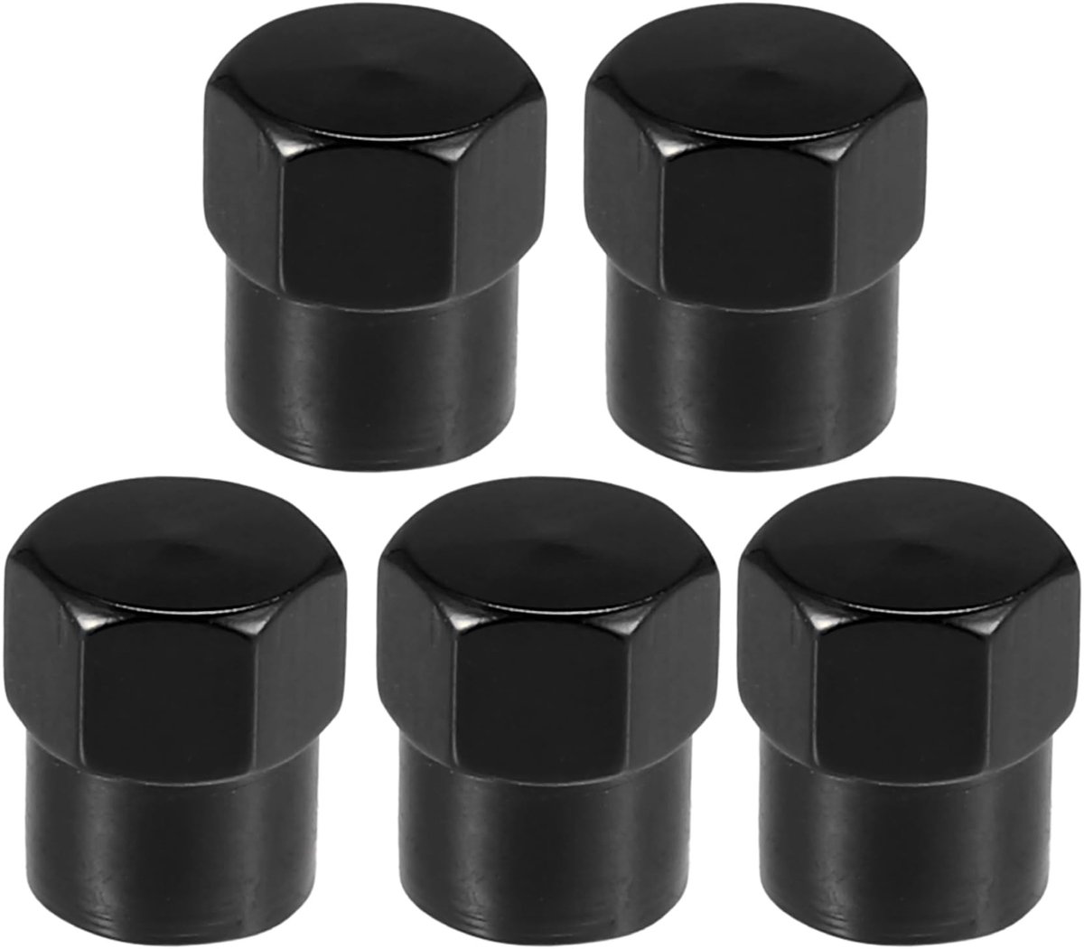 Solidchoice - Set van 5 Universele Ventieldoppen van Aluminium Legering