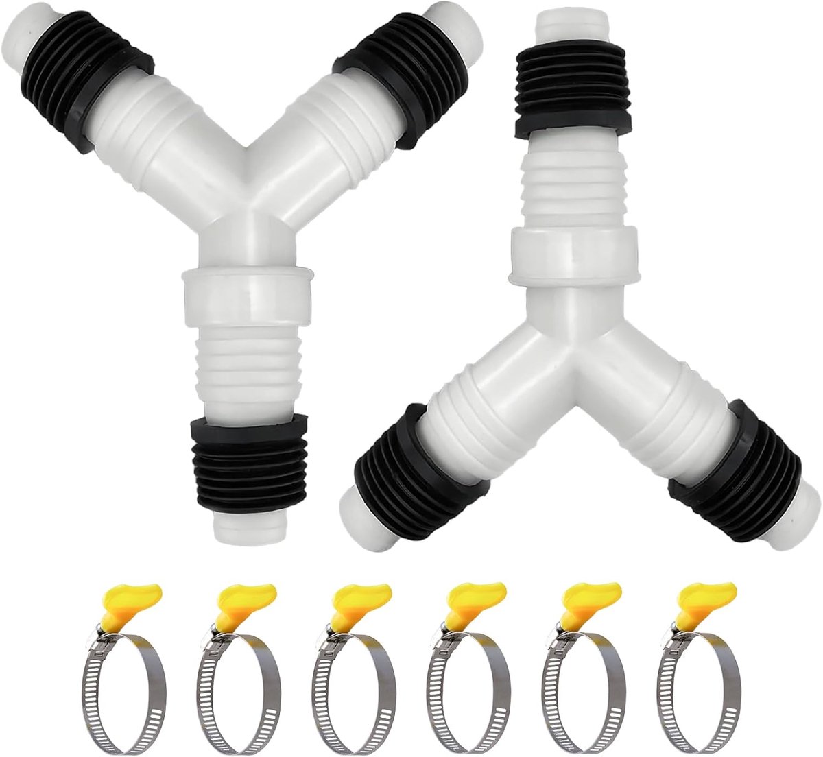 Washing Machine Drain Adapter, 2 Pcs Check Valve Washing Machine Triple Thread Connection Washing Machine Connection Y - ShopVlot