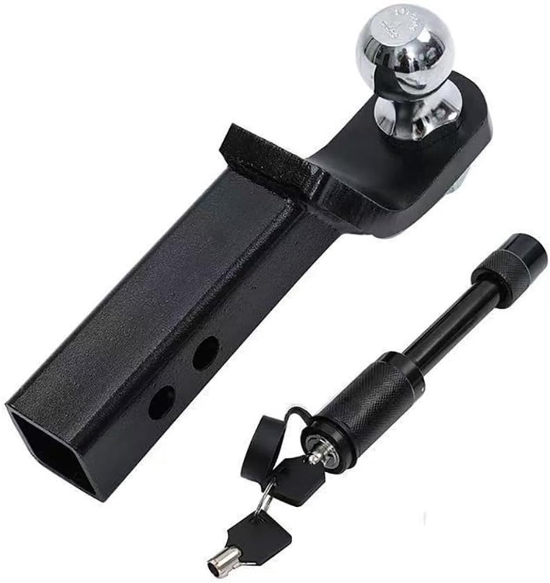 NEWFUN Amerikaanse trekhaak adapter, 50 mm, trekhaak adapter voor Amerikaanse voertuigen, trekhaak voor auto - ShopVlot