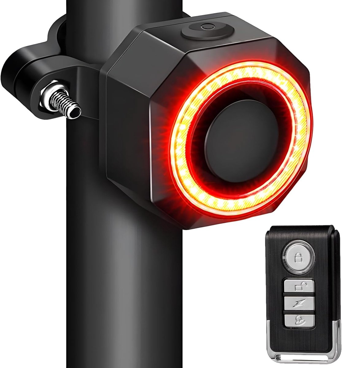 Bicycle Alarm Wireless Motorcycle Alarm Car Anti Theft Alarm Induction Waterproof 110 dB Mountain Alarm LED Charging - ShopVlot