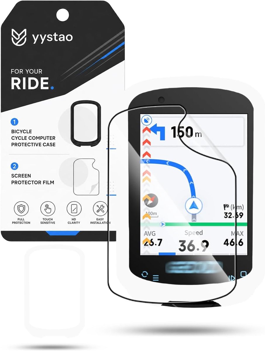 Beschermhoes voor Geoid CC600 GPS-navigatieapparaat, yystao siliconen hoes, inclusief 1 PET-zachte folie - ShopVlot