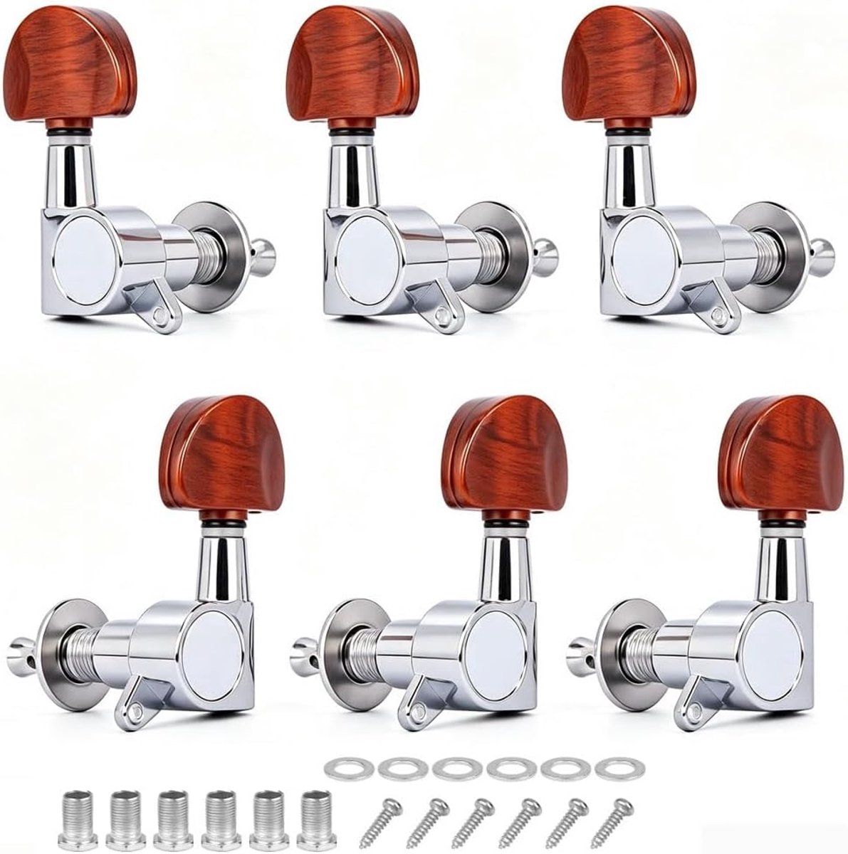 Tuning Vertebra for Strings, 6 Pieces Guitar Tuners, Mechanical Guitar, Guitar Mechanics, Tuning Peg, for Electric - ShopVlot