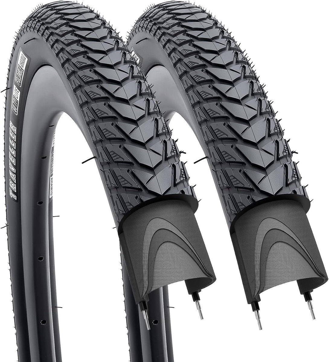 YunSCM 2 stuks opvouwbare 28 inch fietsbanden 700X38C banden 40-622 compatibel met stad/straat 700x36C 700x37C 700 x - ShopVlot