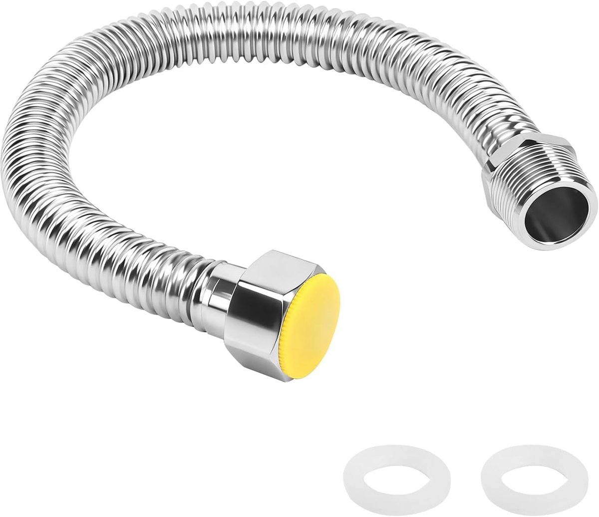 Armor Hose, 3/4 Inches, 304 Stainless Steel, Corrugated Tube, Flexible Hose, Armor Hose, Universal Connection Tube for - ShopVlot