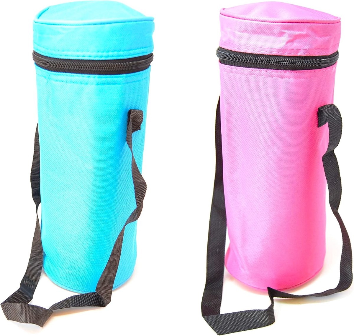 Pack of 2 Blue and Pink for Men and Women, 3 Litre Total Water Bottle, 1.5L, Flexible Portable for Beach, Camping - ShopVlot