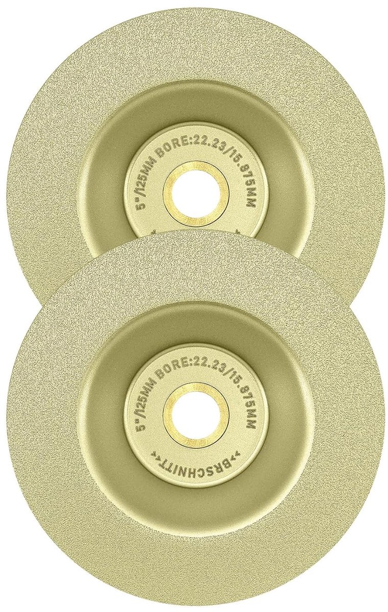 Diamantslijpschijven 125mm - Set van 2 - Geschikt voor porselein, tegels, glas - Perfect voor snijden en schuren - ShopVlot