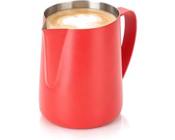 Melkopschuimerbeker 480 ml - Roestvrijstalen Opschuimerkan voor Perfect Melkschuim, Kleine Melkopschuimende Kan, Ideaal voor Koffie en Cappuccino