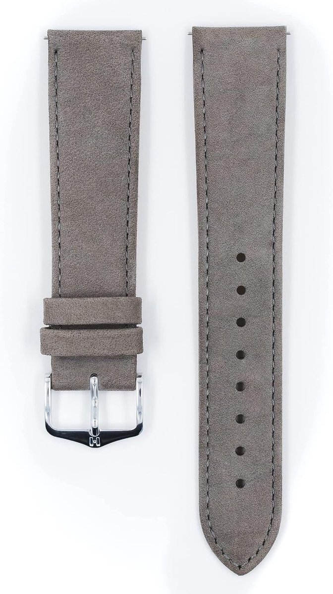 Horlogeband nubuckleer 20 mm - model Osiris - unisex - stijlvol en comfortabel - ShopVlot