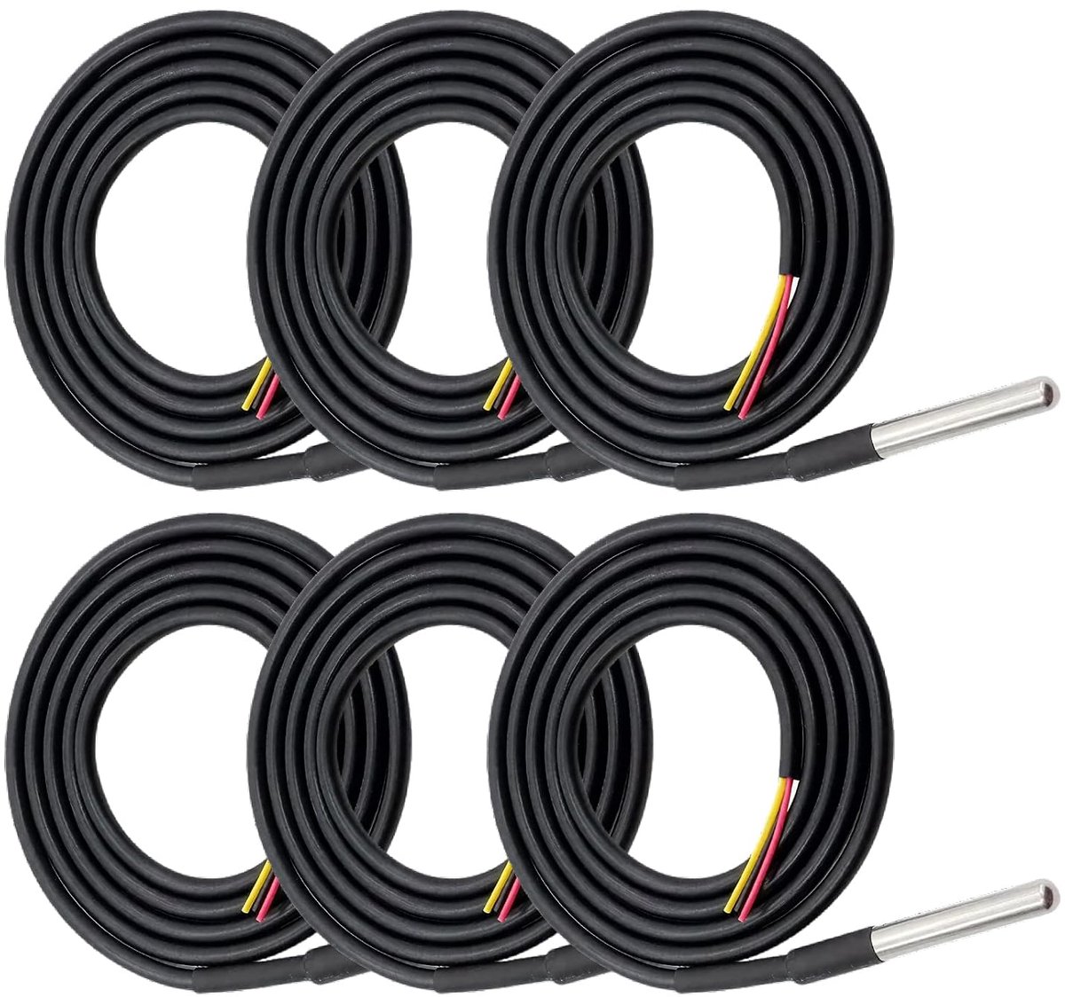 Temperatuursensor 6m kabel - roestvrij staal - waterproof - nauwkeurige metingen - ShopVlot