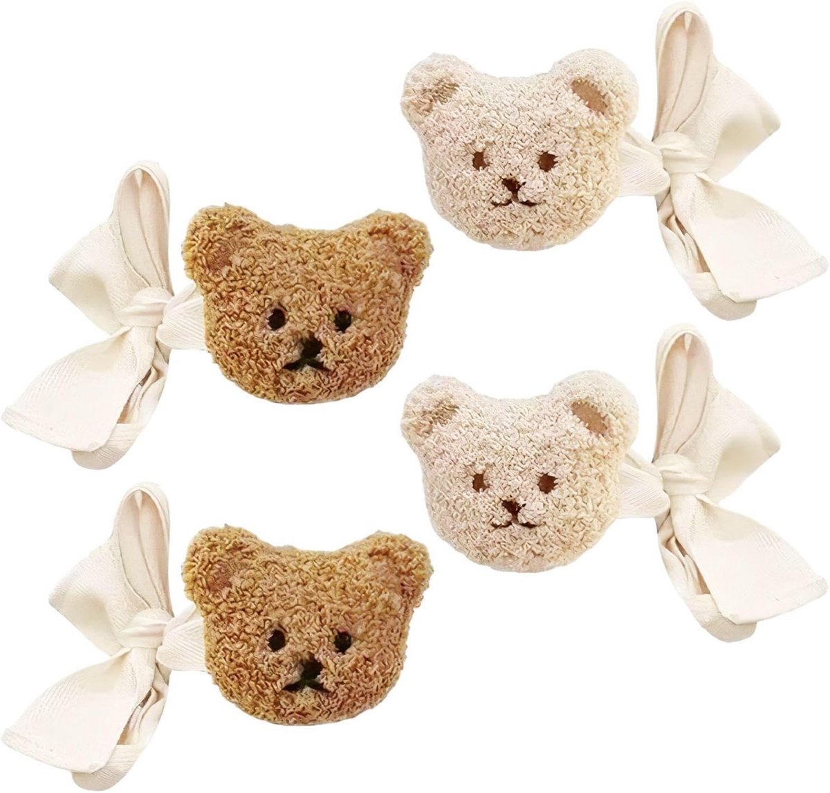 Gordijnriemen set van 4 - schattige cartoon beren - 80 cm lang - decoratief en praktisch - ShopVlot