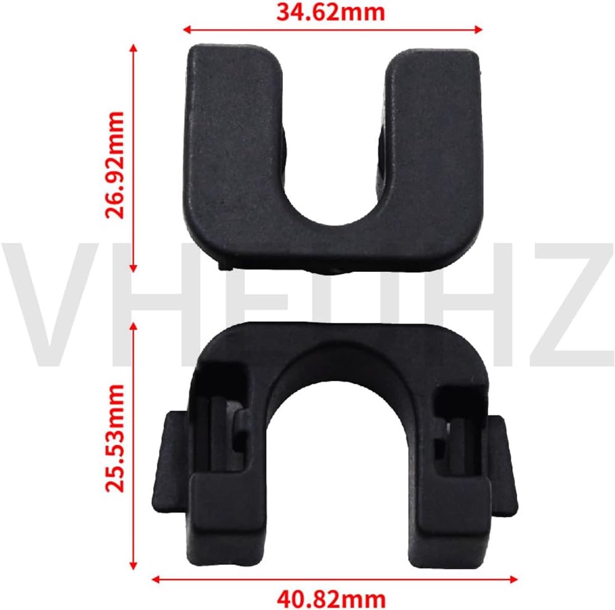 1x Holder Clip Hat Shelf Cargo Compartment Cover Compatible with Ford Fiesta Focus B Max C Max Mondeo 1539663 - ShopVlot