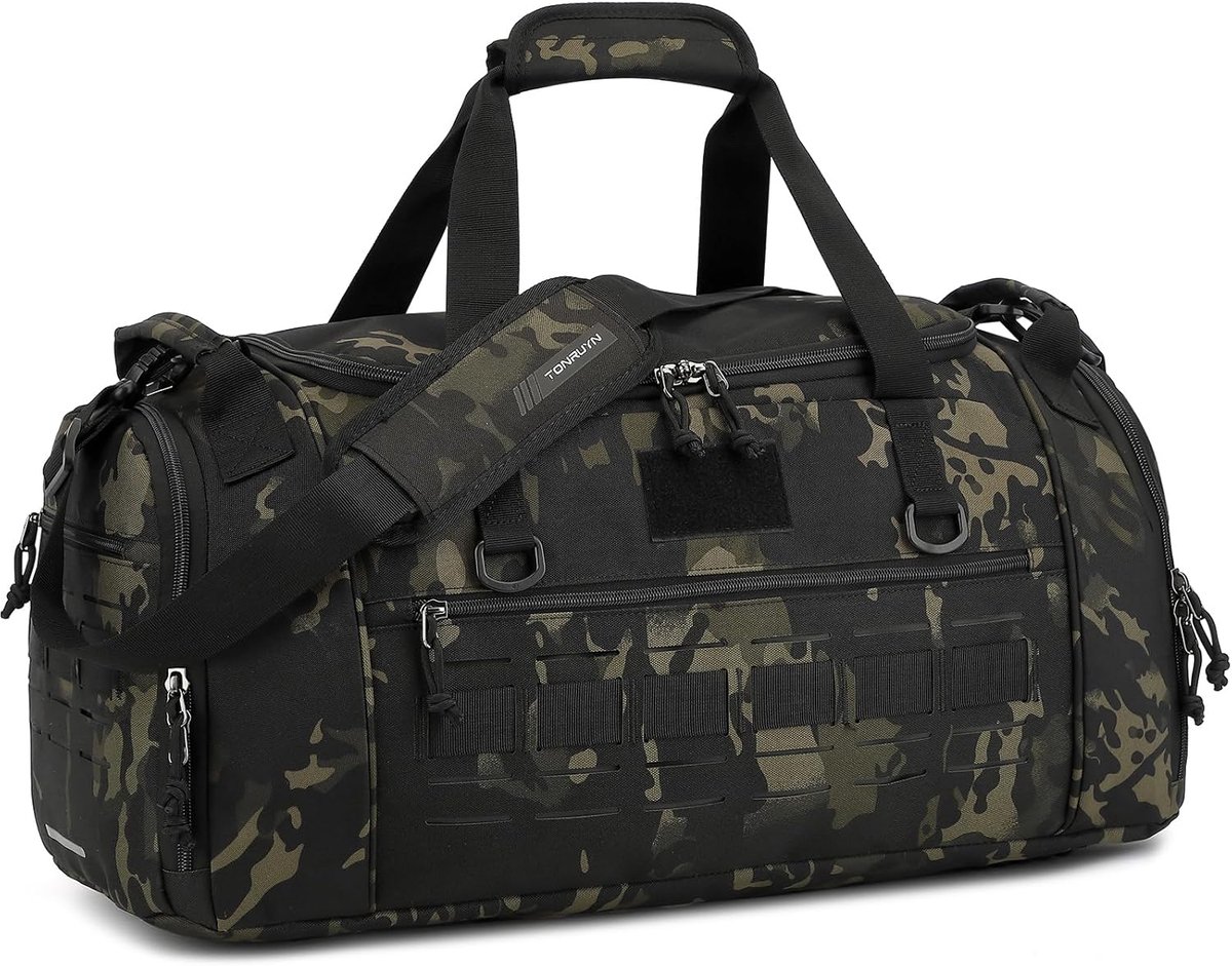 sports bag men with shoe compartment, Camouflage, travel, gym, sports, gym, camping, weekend - ShopVlot