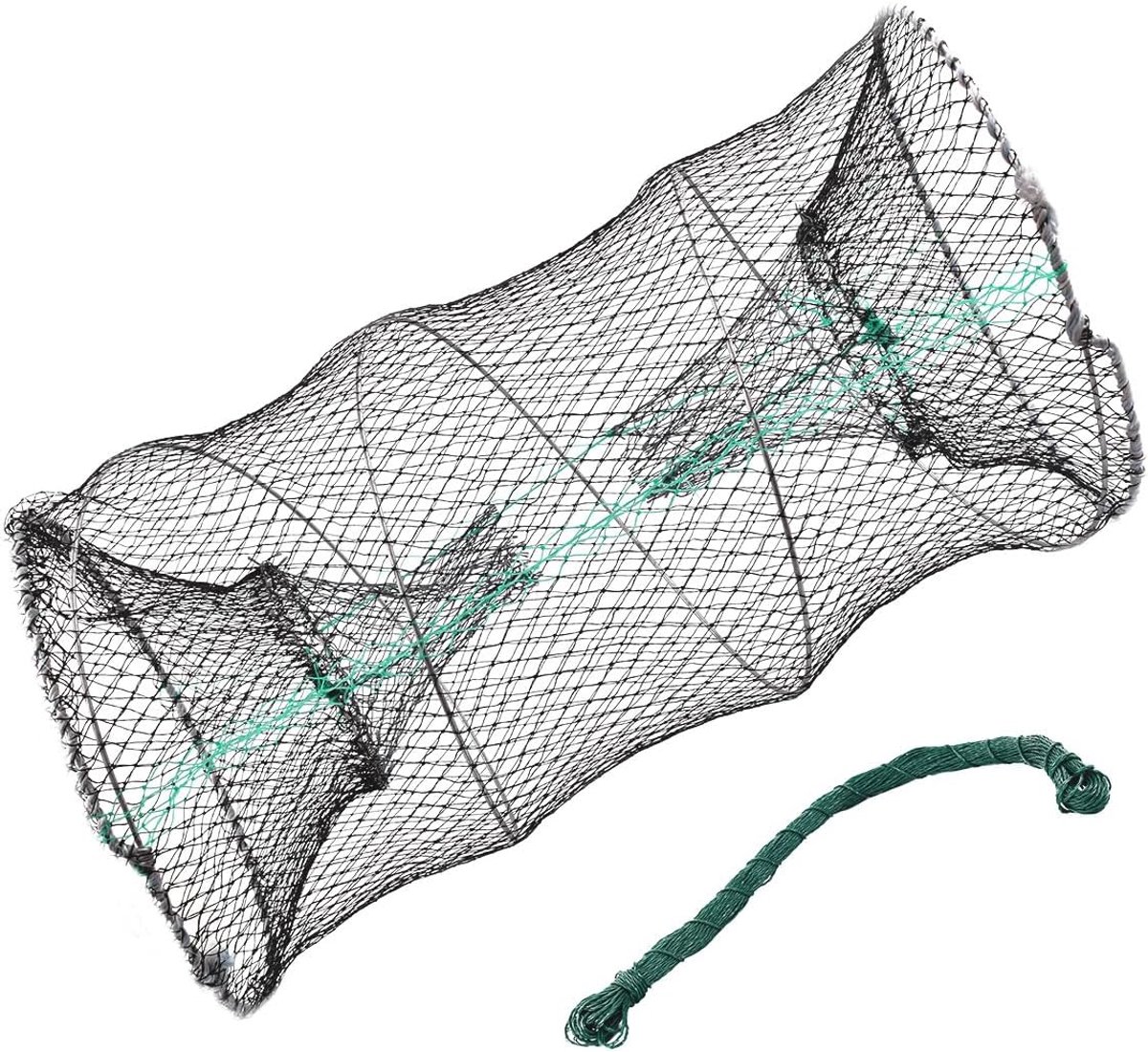 Foldable Crab Trap Foldable Fishing Net Lobster Trap with 36M Drawstring - ShopVlot