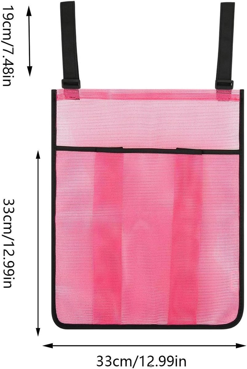 Schoenhouder Trampoline - Opbergtas Schoenen - Buitenactiviteiten Organiseren - Versterkt Netweefsel - 2 stuks - Roze