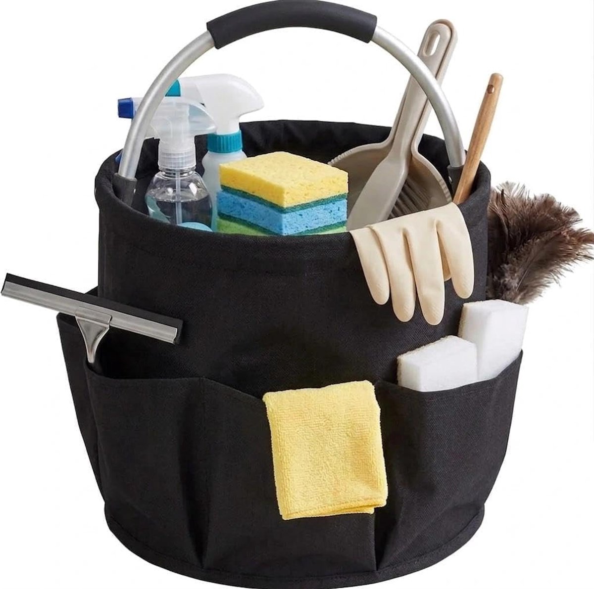Opvouwbare reinigingsmiddel-organizer met handvat, tassen reinigingscaddy van Oxford-weefsel, draagbare opbergmand - ShopVlot