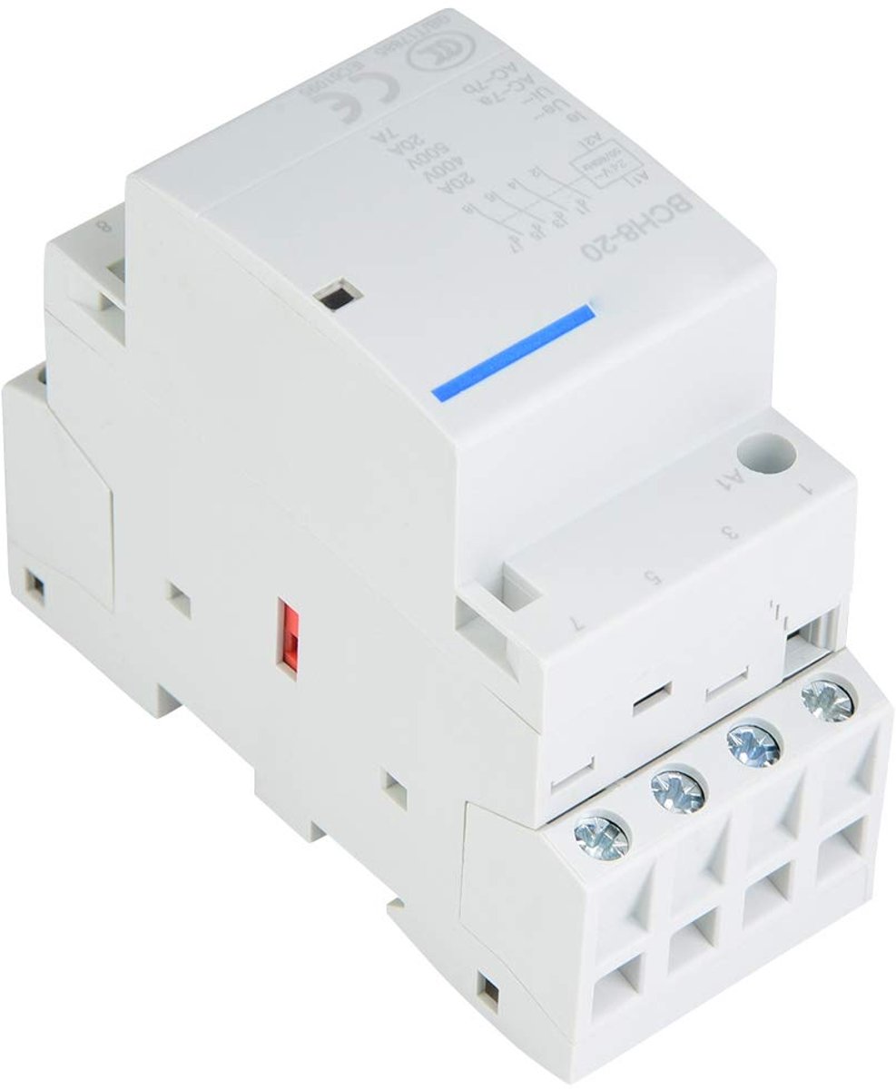 4P Home AC Switch Din Rail Mount 2NO 2NC No Noise for Industrial and Scientific Applications Home (220V/230V) - ShopVlot