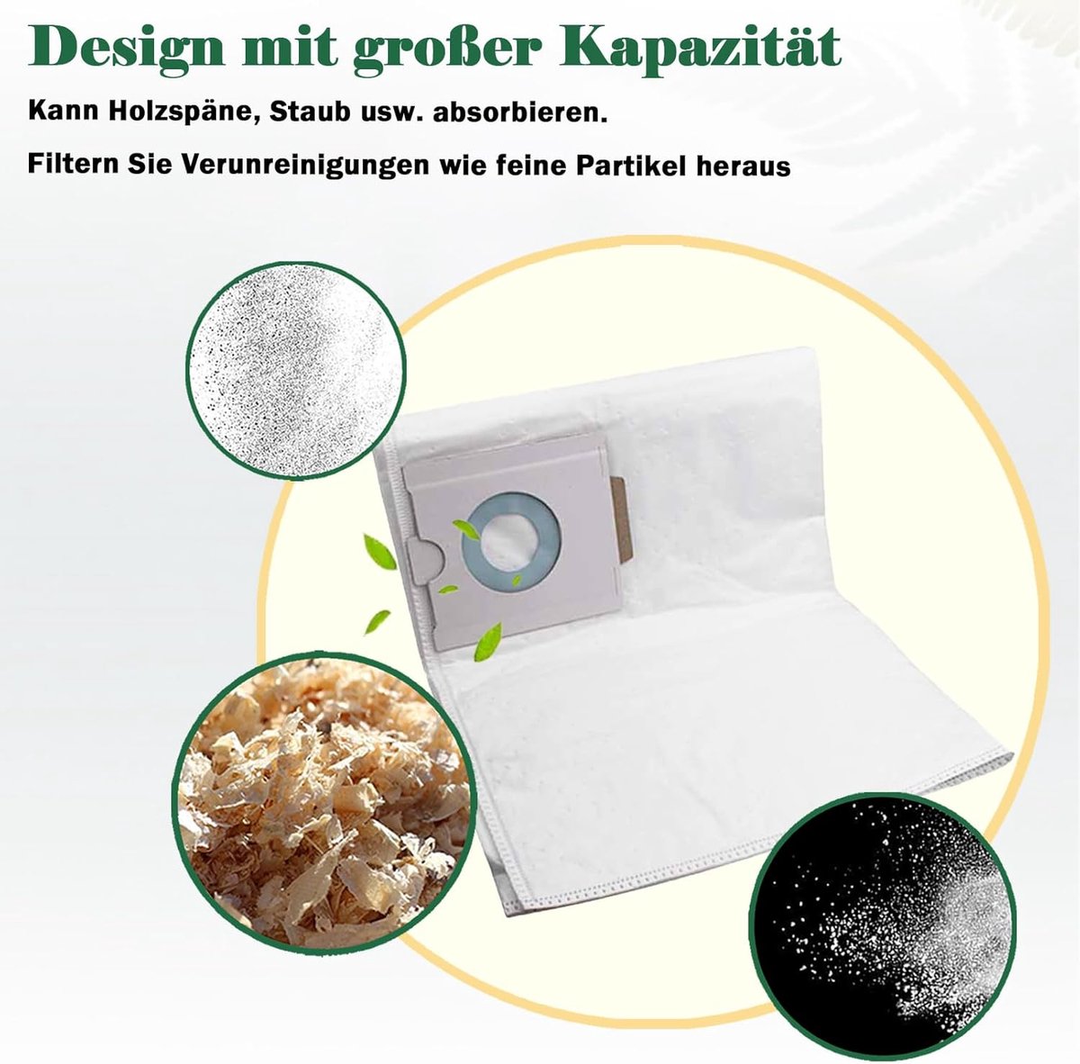 Pack of 10 SC FIS-CT 26/5 Dust Bags, Replacement Parts SELFCLEAN Filter Bag for Festool CT 26/CTM 26 E/CTL 26 E - ShopVlot