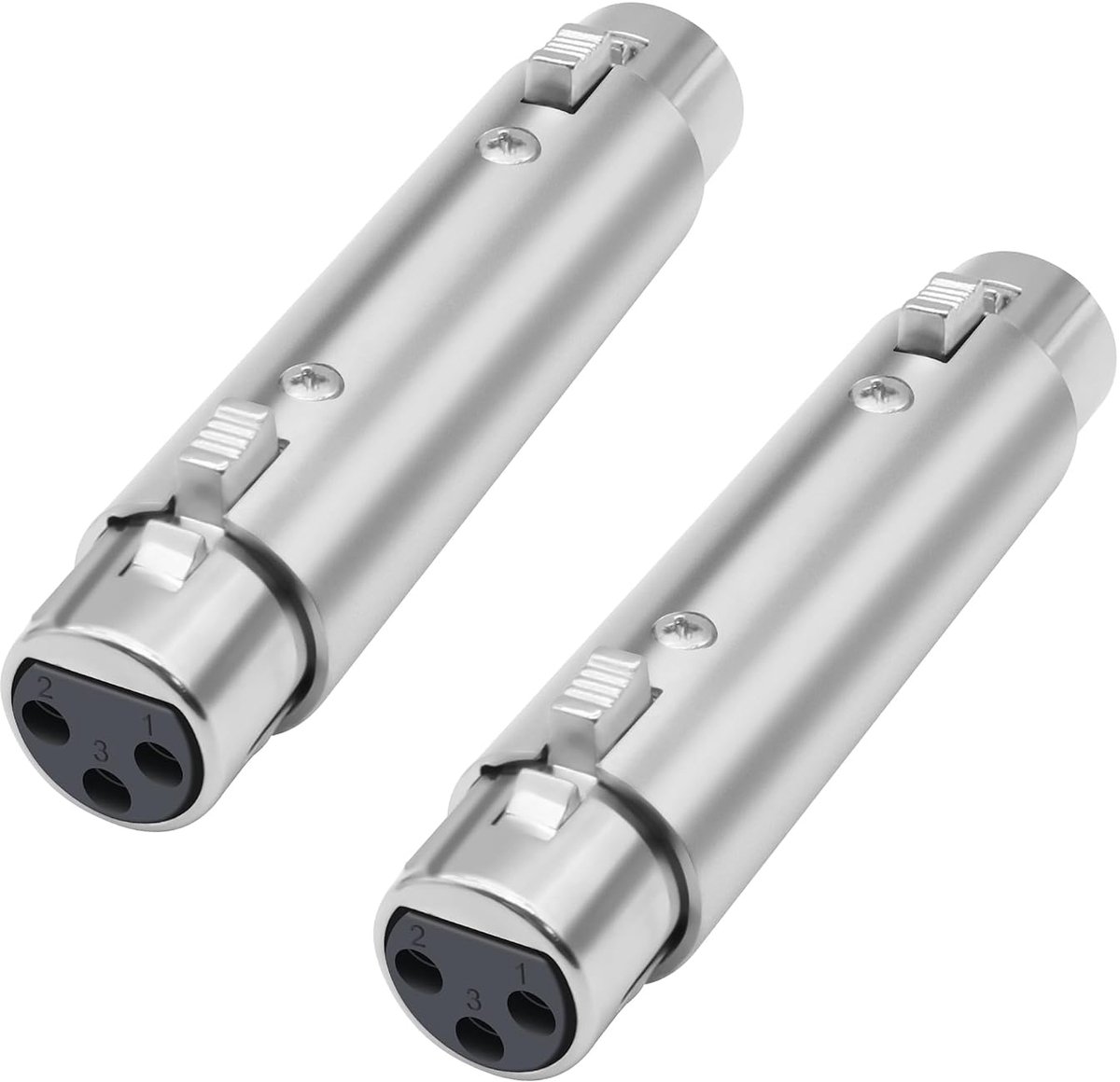 MEIRIYFA 3 Pin XLR Bus to Bus Panel Mount Plug, XLR 3 Pin Bus to Bus Adapter Feed/Pass Thru Plug for Mixer, Speaker - ShopVlot