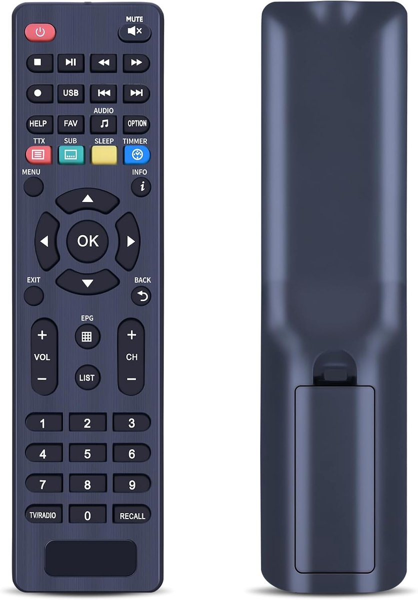 New Replacement Remote Control for Telescopic System Twin Tuner HDMI Decoder T2 TS6822 PVR HDTV, for Telescopic System - ShopVlot