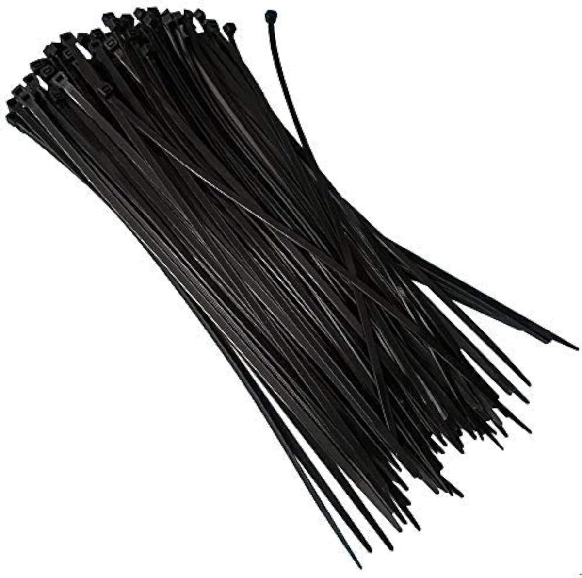 kabelbinders set zwart - 100 stuks nylon zelfborgende ultra sterke kabelbinders - ShopVlot