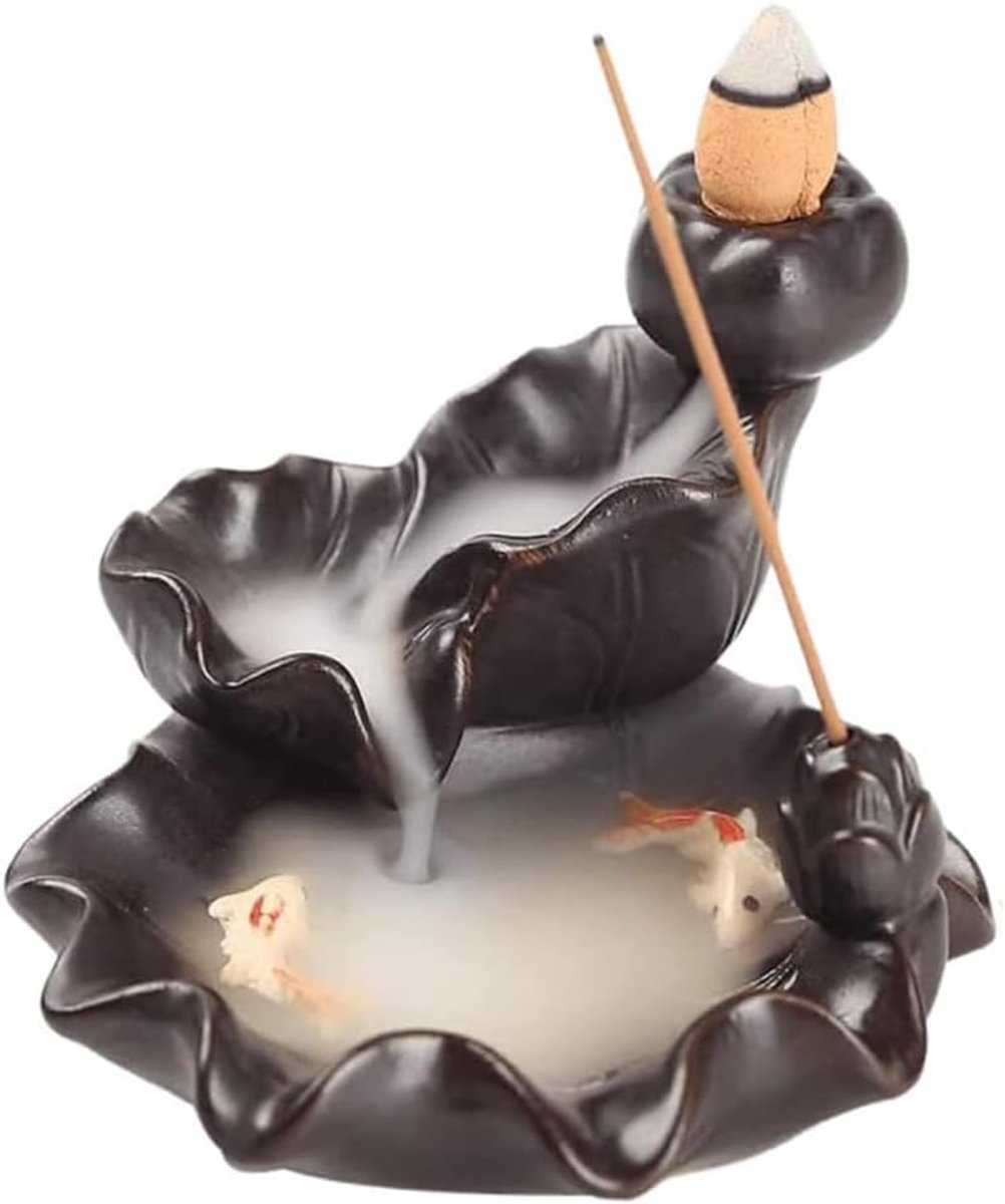 Incense Stick Holder, Ceramic Incense Stick Holder, Lotus Incense Stick Holder, Waterfall Incense Holder, Burner for - ShopVlot