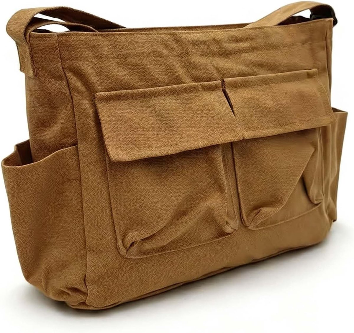 Canvas tas dames look Y2K, geschikt als messenger bag en schoudertas voor dagelijks gebruik en werk (groen) - ShopVlot