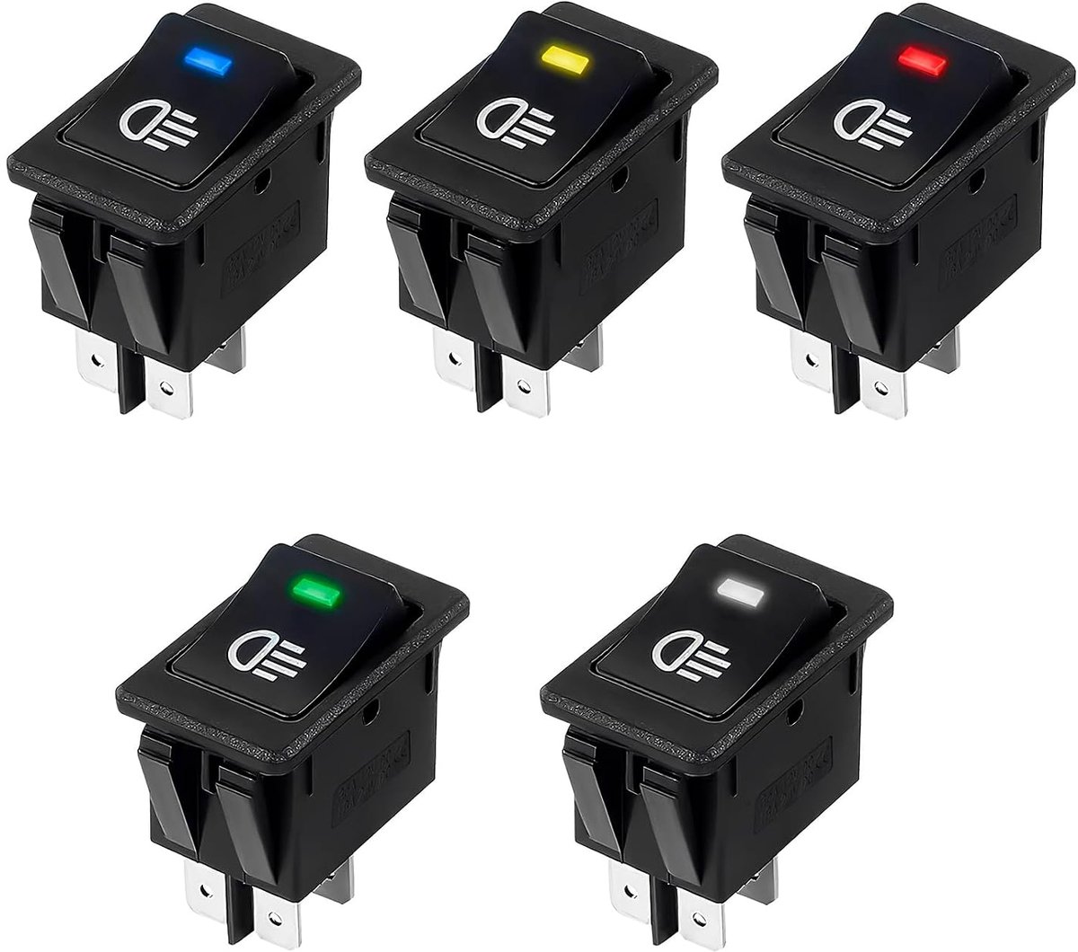 Rocker switches 12V 35A - waterproof LED - 4 pin DPST - eenvoudig te installeren - ShopVlot