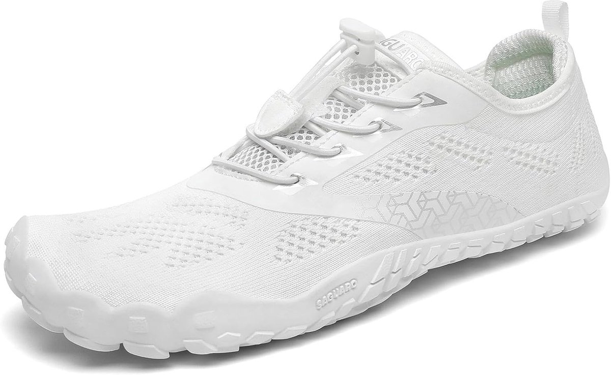 Barefoot schoenen 45 EU - wit - minimalistisch - optimale grip op trails - ShopVlot