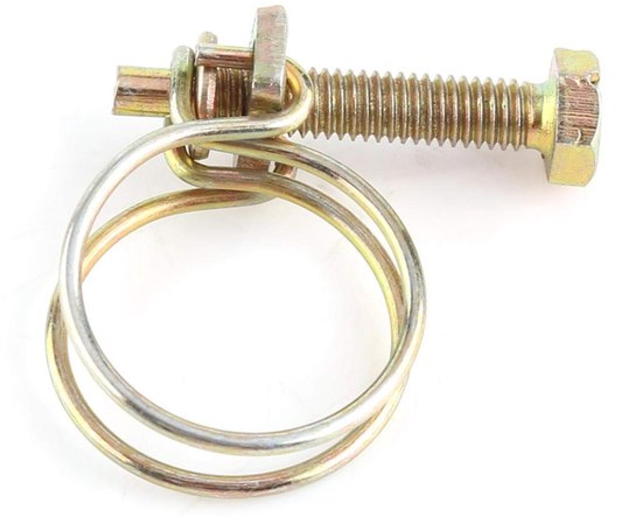 Slangklemmen 10 Stuks - Verstelbare Dubbele Schroefklemmen - Roestvrij Staal - Zink Gecoat - Glad Voor Slangen - Afmetingen 13-16 mm tot 94-100 mm - Slangklem