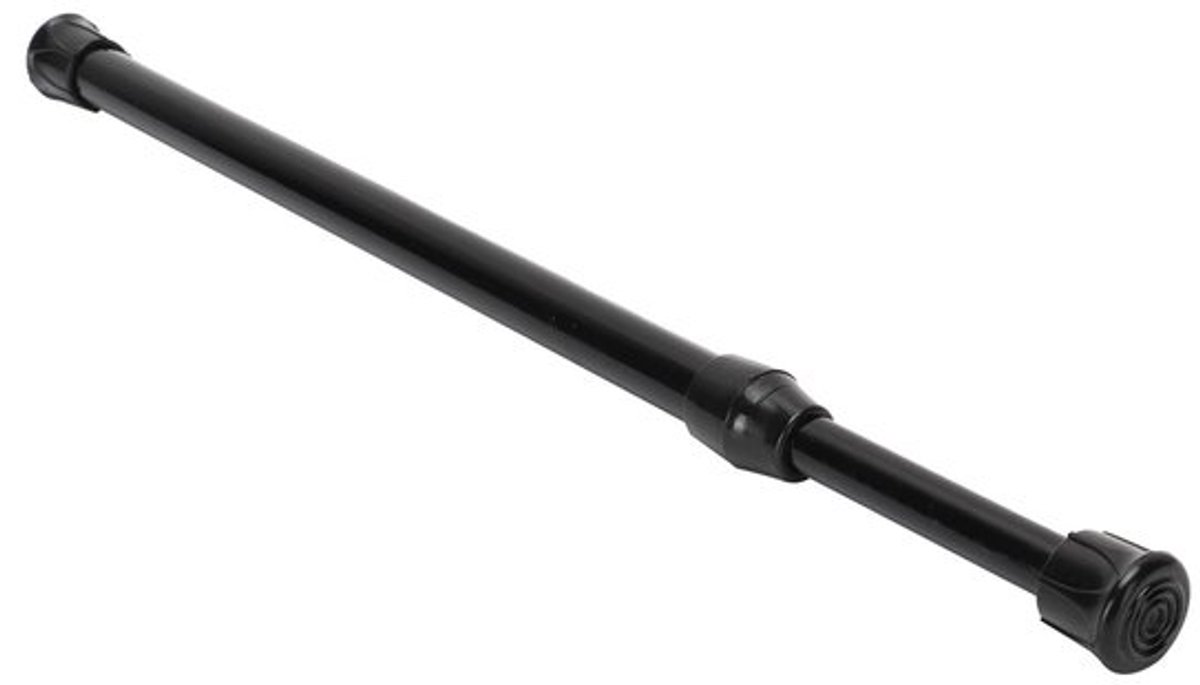 Veerspanning Verstelbare Trekstang - Gordijnrail - Zwart - Koolstofstaal - Diameter 1,3 cm - Maat 25-40 cm/30-50 cm/40-70 cm/55-90 cm - Gordijnstang