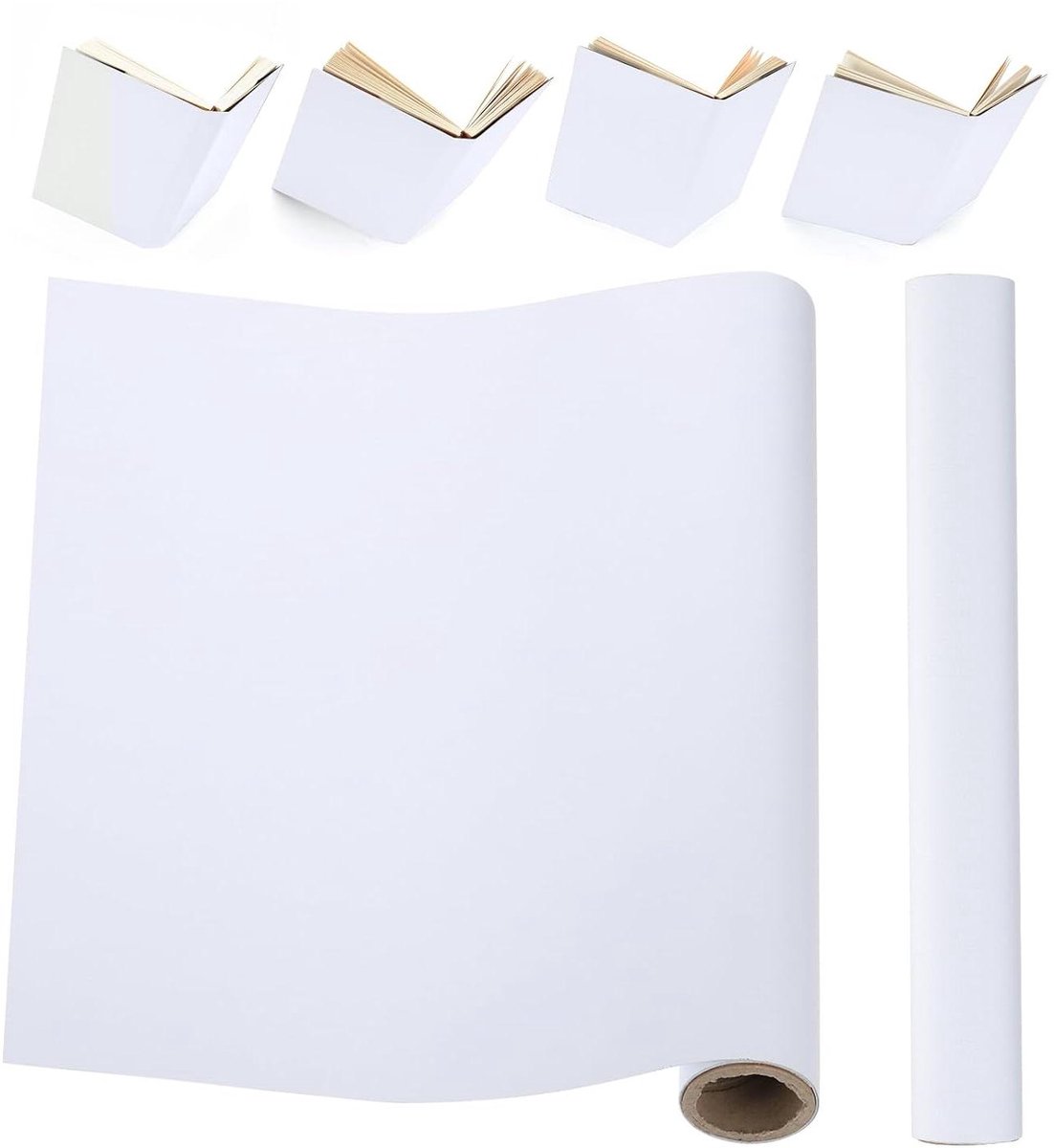 Boekbinddoek - Reparatiedoek - Boeken Herstellen - Zuurvrij Archiefkwaliteit - 40 x 16 inch - Wit