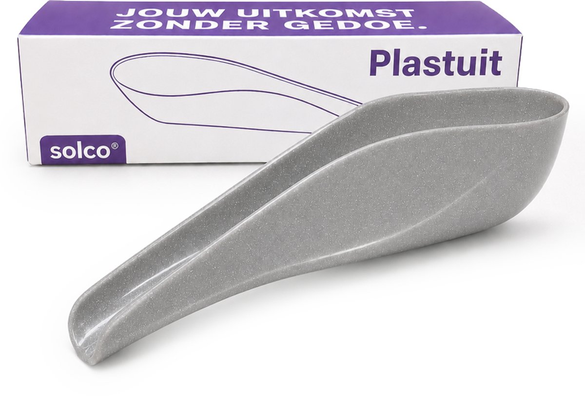 Herbruikbare Plastuit voor Vrouwen Space grey met Opbergzakje - Plastuitje - Vrouwen Urinoir - Urinaal - Hard plastic