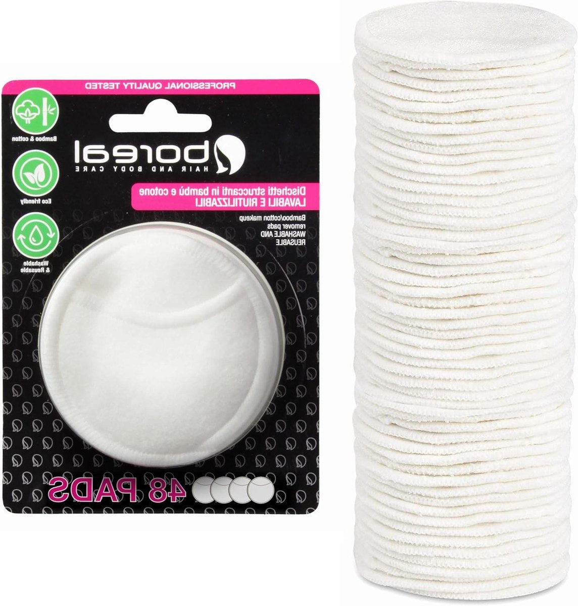 Make-up Pads - Herbruikbare Pads - Gezichtsreiniging - Wasbaar en Zacht - 48 Stuks - Wit