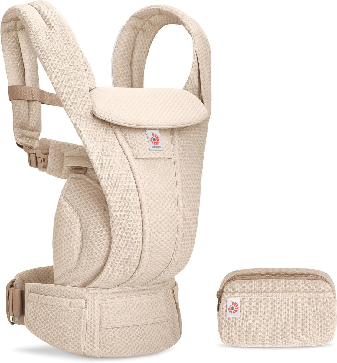 Baby Draagzak - Draagzak Baby - Comfortabel Dragen - 4 Draagposities - 0-20 kg - Natuurlijk Beige