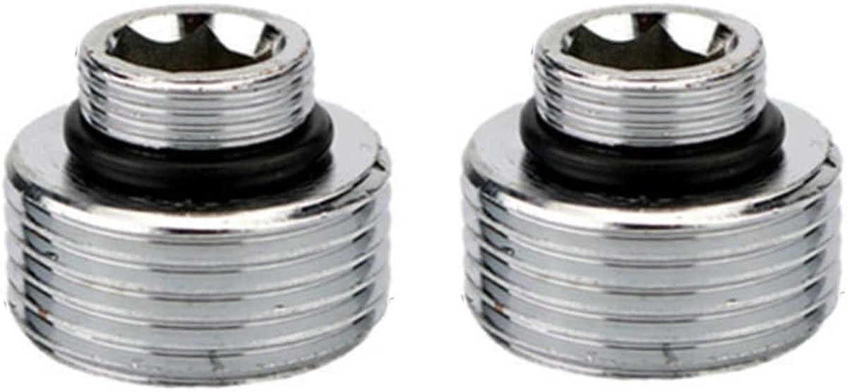 Kraan Adapter - Waterkraan Verloop - Water Besparen - Messing Met Chroom - M12 X G1/2 - Zilver