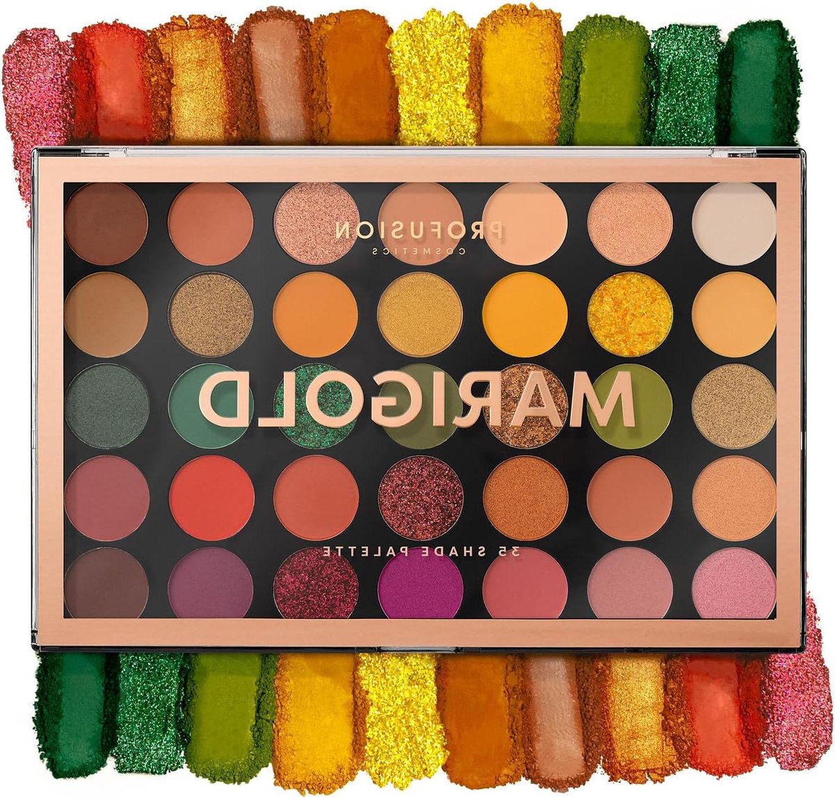 Oogschaduwpalet 35 tinten - Make-up set - Make-up aanbrengen - Sterk gepigmenteerd - 9 x 6 cm - Goudblond