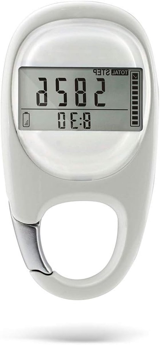 3D Stappenteller - Activiteitstracker - Gezondheid bijhouden - 3-assige sensor - 7 dagen geheugen - Zwart