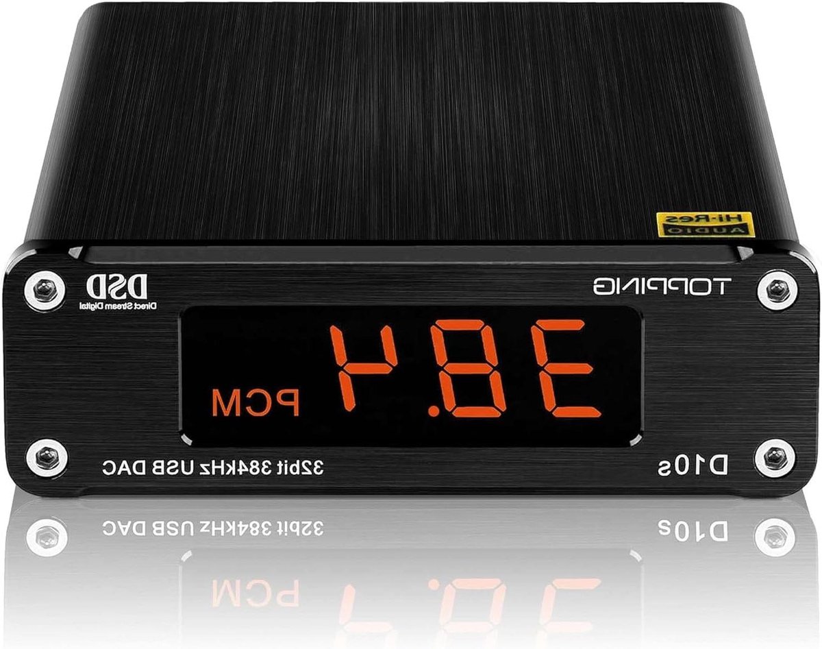 DAC Versterker - Audio Decoder - Muziek Luisteren - Hi-Res Audio - 21 x 15 x 7 cm - Zwart